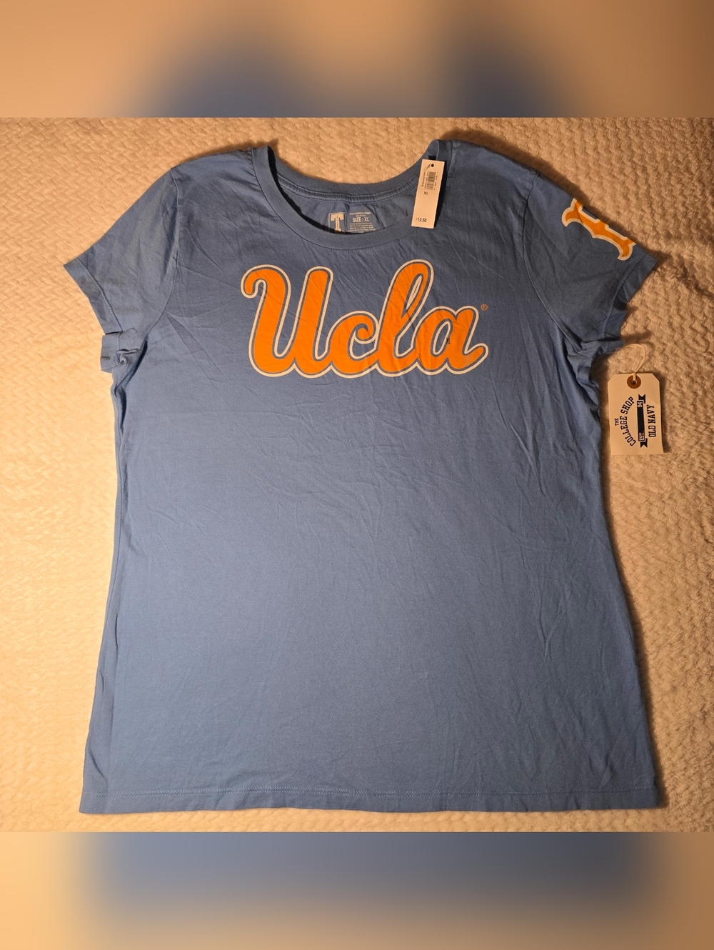 Old Navy UCLA Light Blue Short Sleeve Graphic Tee with Gold Script